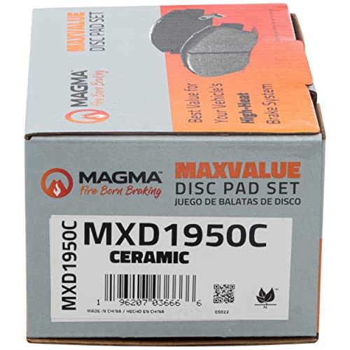 MAGMA MaxValue MXD1950C Ceramic Brake Pads, Front