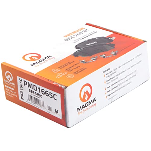 MAGMA Premium PMD1665C Ceramic Brake Pads, Rear