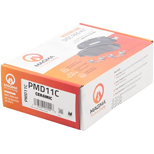 MAGMA Premium PMD11C Ceramic Brake Pads, Front