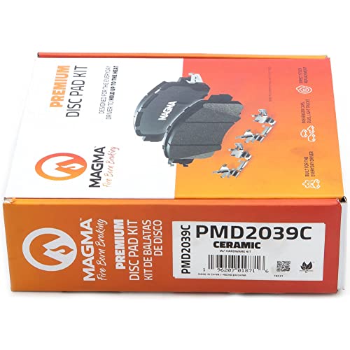 MAGMA Premium PMD2039C Ceramic Brake Pads, Front