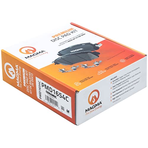 MAGMA Premium PMD1654C Ceramic Brake Pads, Front