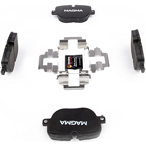MAGMA Premium PMD1427M Semi-Metallic Brake Pads, Rear