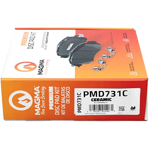 MAGMA Premium PMD731C Ceramic Brake Pads, Front