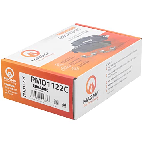 MAGMA Premium PMD1122C Ceramic Brake Pads, Rear