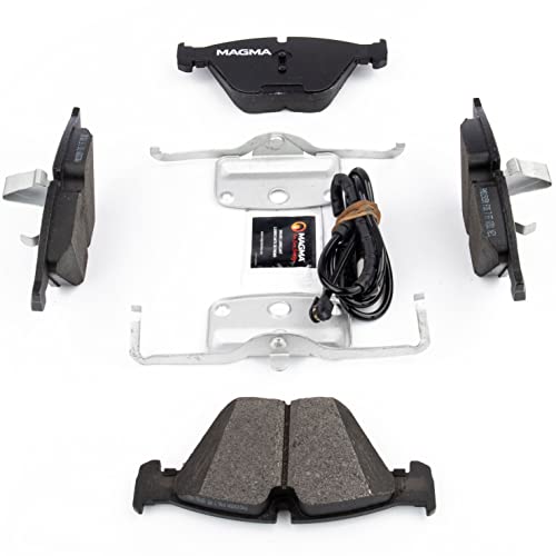 MAGMA Premium PMD1505M Semi-Metallic Brake Pads, Front
