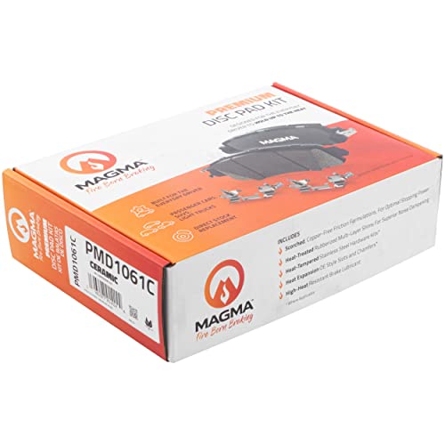MAGMA Premium PMD1061C Ceramic Brake Pads, Front