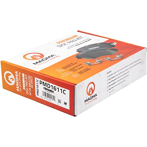 MAGMA Premium PMD1611C Ceramic Brake Pads, Front