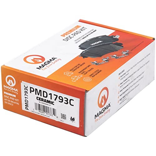 MAGMA Premium PMD1793C Ceramic Brake Pads, Rear