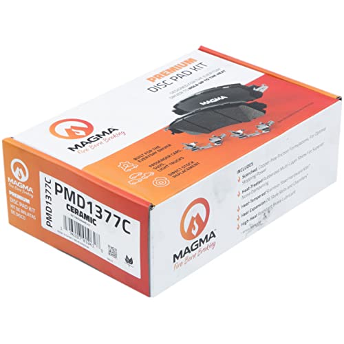 MAGMA Premium PMD1377C Ceramic Brake Pads, Rear