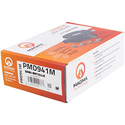 MAGMA Premium PMD941M Semi-Metallic Brake Pads, Front