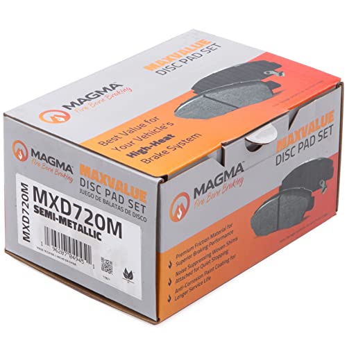 MAGMA MaxValue MXD720M Semi-Metallic Brake Pads, Front