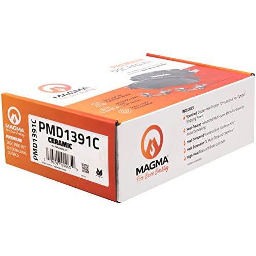 MAGMA Premium PMD1391C Ceramic Brake Pads, Rear