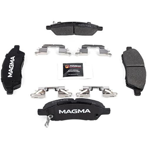 MAGMA Premium PMD1592M Semi-Metallic Brake Pads, Front