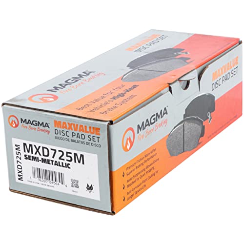 MAGMA MaxValue MXD725M Semi-Metallic Brake Pads, Front