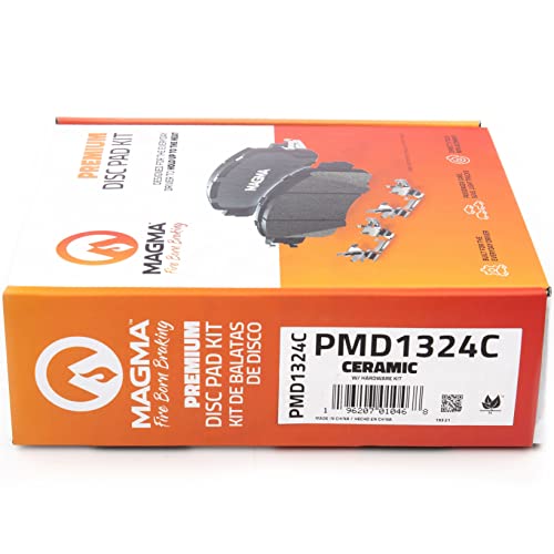 MAGMA Premium PMD1324C Ceramic Brake Pads, Front