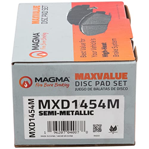 MAGMA MaxValue MXD1454M Semi-Metallic Brake Pads, Front