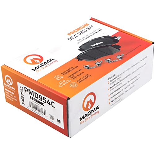 MAGMA Premium PMD954C Ceramic Brake Pads, Rear