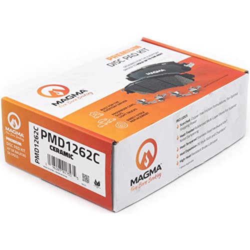 MAGMA Premium PMD1262C Ceramic Brake Pads, Rear