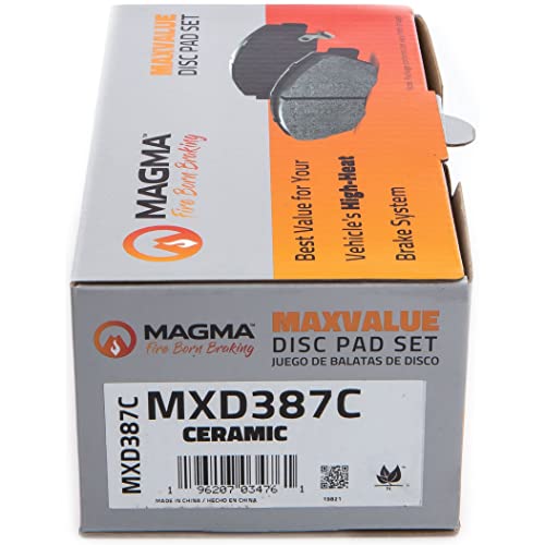 MAGMA MaxValue MXD387C Ceramic Brake Pads, Front