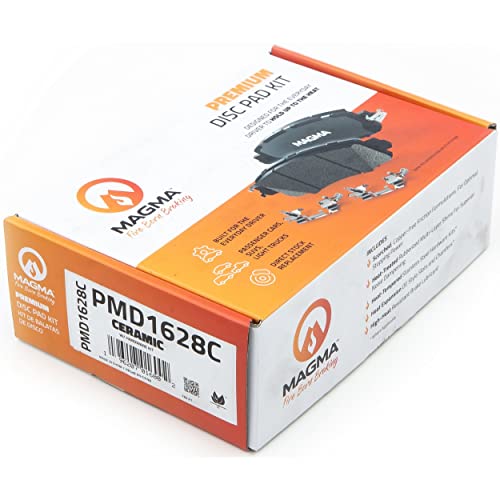 MAGMA Premium PMD1628C Ceramic Brake Pads, Front