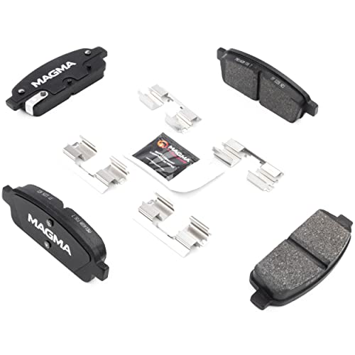 MAGMA Premium PMD1468M Semi-Metallic Brake Pads, Rear