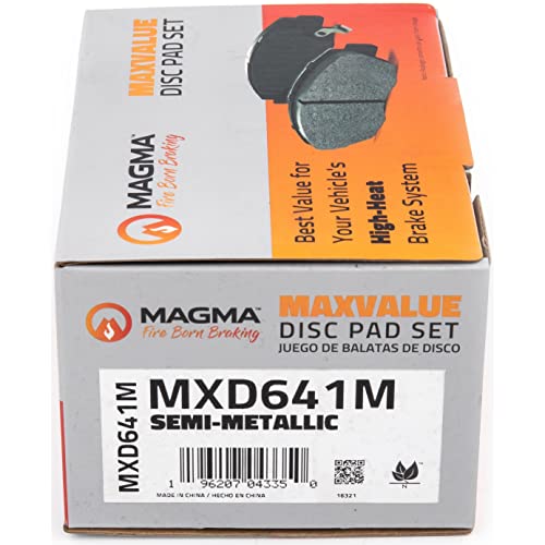 MAGMA MaxValue MXD641M Semi-Metallic Brake Pads, Rear