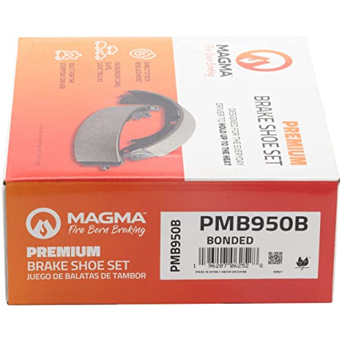 MAGMA Premium PMB950B Parking Brake Shoe, Rear