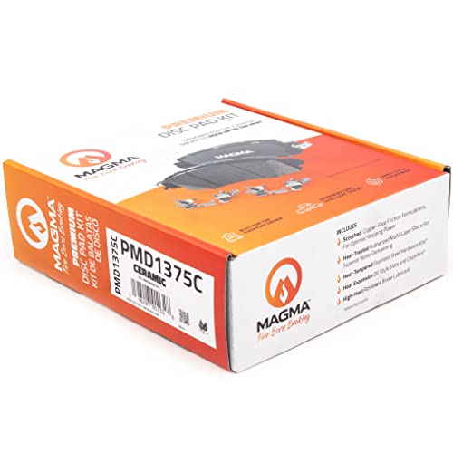 MAGMA Premium PMD1375C Ceramic Brake Pads, Front