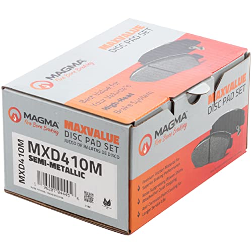 MAGMA MaxValue MXD410M Semi-Metallic Brake Pads, Front