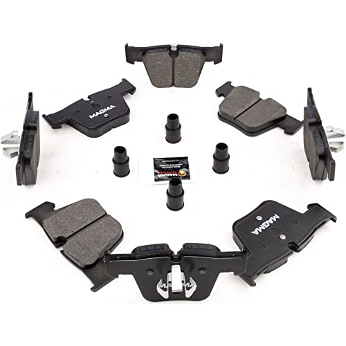 MAGMA Premium PMD1289M Semi-Metallic Brake Pads, Front