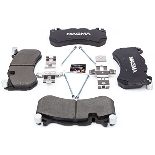 MAGMA Premium PMD1291M Semi-Metallic Brake Pads, Front