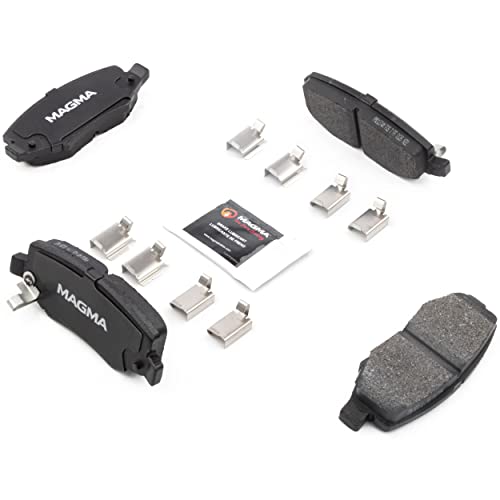 MAGMA Premium PMD1274M Semi-Metallic Brake Pads, Rear
