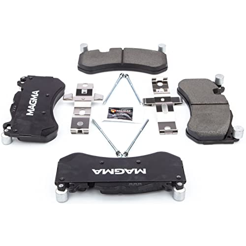 MAGMA Premium PMD1291M Semi-Metallic Brake Pads, Front