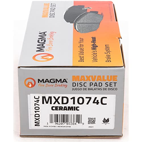 MAGMA MaxValue MXD1074C Ceramic Brake Pads, Front