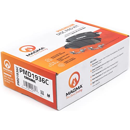 MAGMA Premium PMD1936C Ceramic Brake Pads, Rear