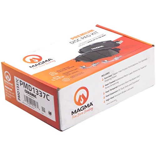 MAGMA Premium PMD1337C Ceramic Brake Pads, Rear