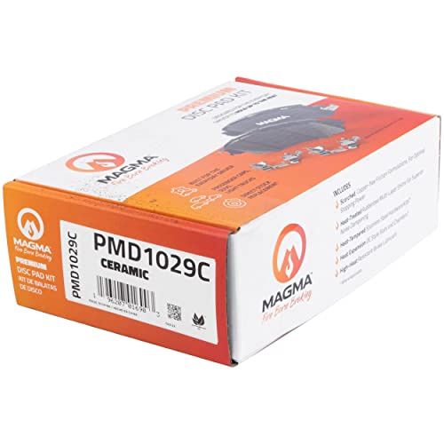 MAGMA Premium PMD1029C Ceramic Brake Pads, Front