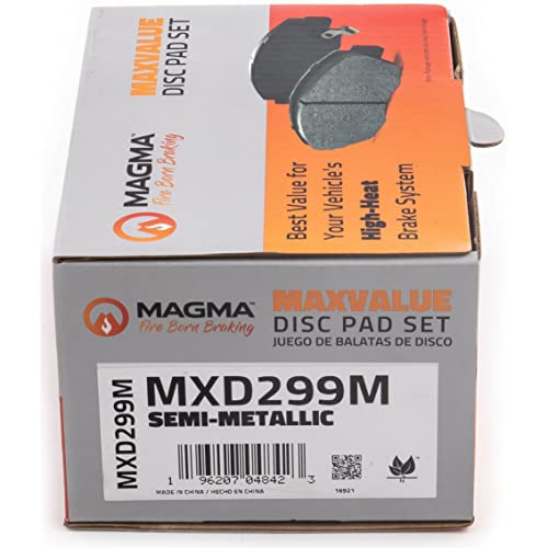 MAGMA MaxValue MXD299M Semi-Metallic Brake Pads, Front