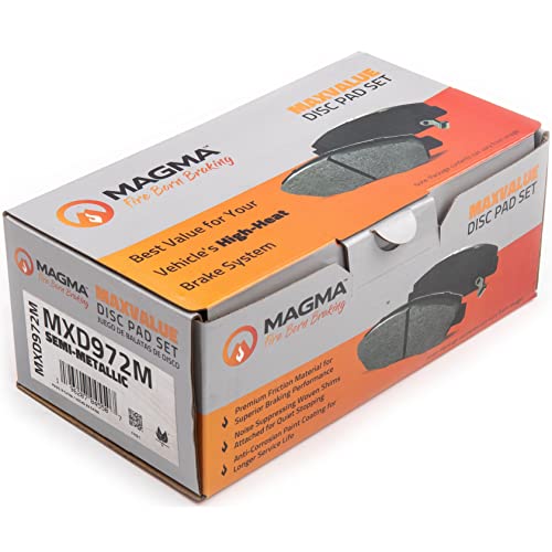 MAGMA MaxValue MXD972M Semi-Metallic Brake Pads, Front