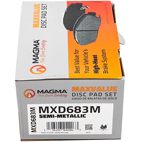 MAGMA MaxValue MXD683M Semi-Metallic Brake Pads, Rear