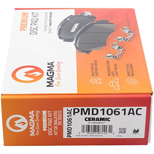 MAGMA Premium PMD1061AC Ceramic Brake Pads, Front