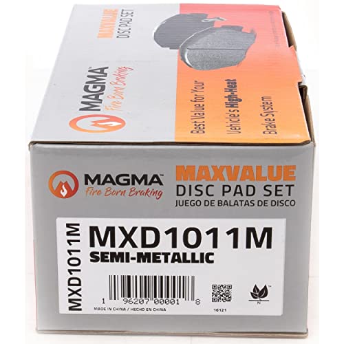 MAGMA MaxValue MXD1011M Semi-Metallic Brake Pads, Front