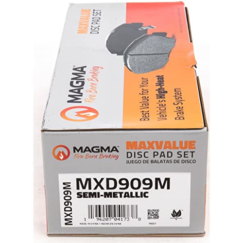 MAGMA MaxValue MXD909M Semi-Metallic Brake Pads, Rear