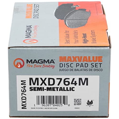MAGMA MaxValue MXD764M Semi-Metallic Brake Pads, Front