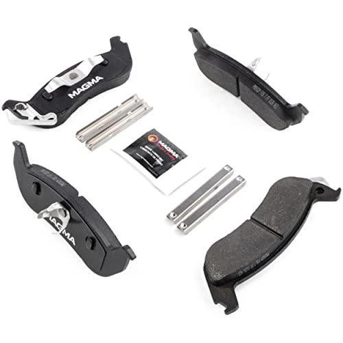 MAGMA Premium PMD932M Semi-Metallic Brake Pads, Rear