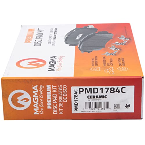 MAGMA Premium PMD1784C Ceramic Brake Pads, Front