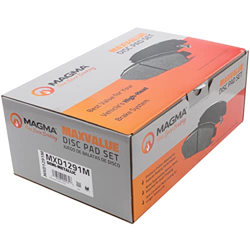 MAGMA MaxValue MXD1291M Semi-Metallic Brake Pads, Front