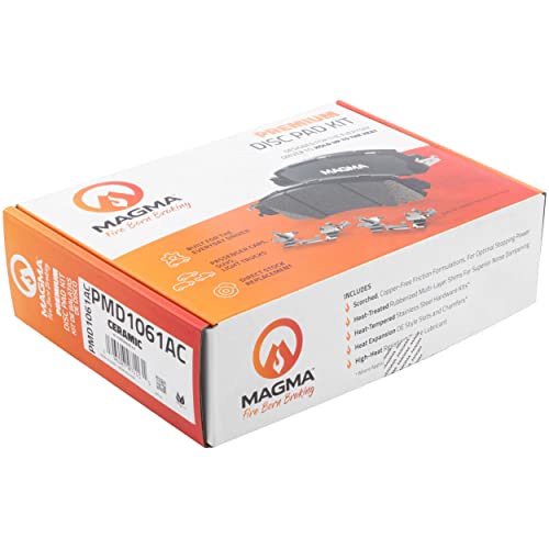 MAGMA Premium PMD1061AC Ceramic Brake Pads, Front