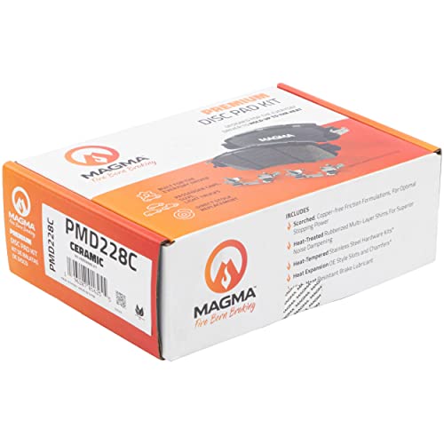 MAGMA Premium PMD228C Ceramic Brake Pads, Rear