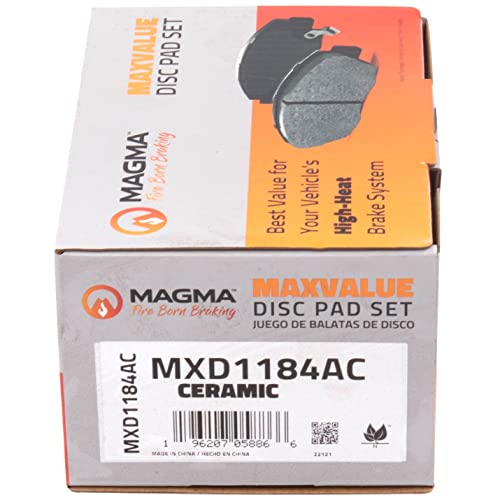 MAGMA MaxValue MXD1184AC Ceramic Brake Pads, Front